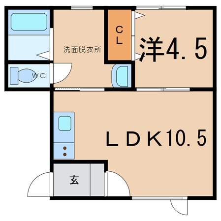 ハビット1の物件間取画像